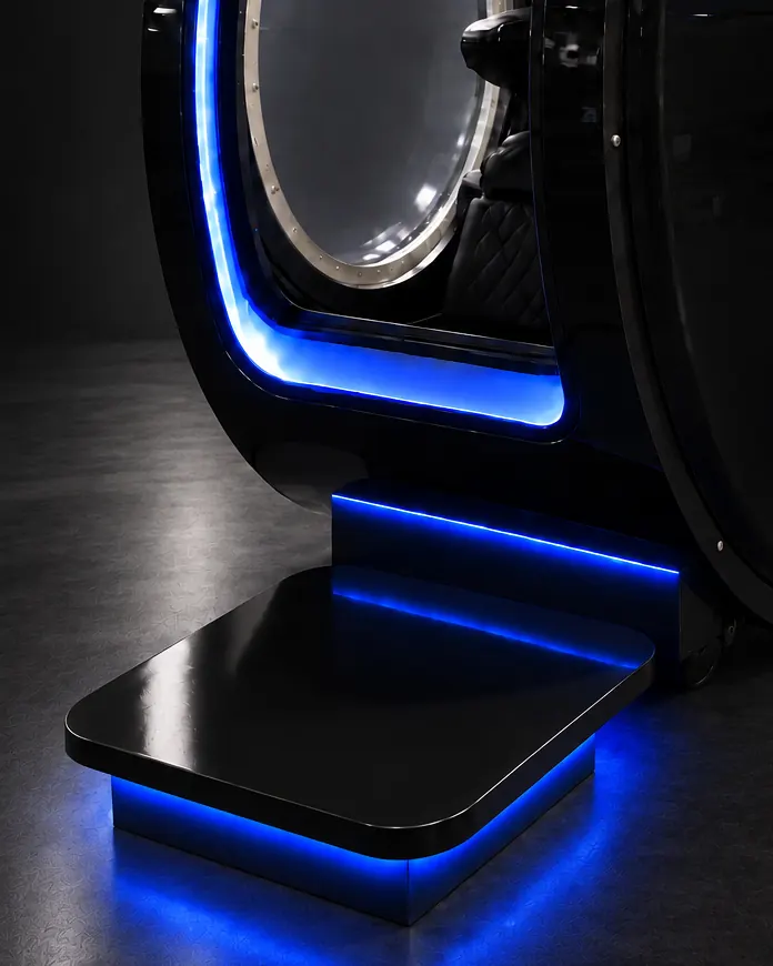 Illuminated entry step