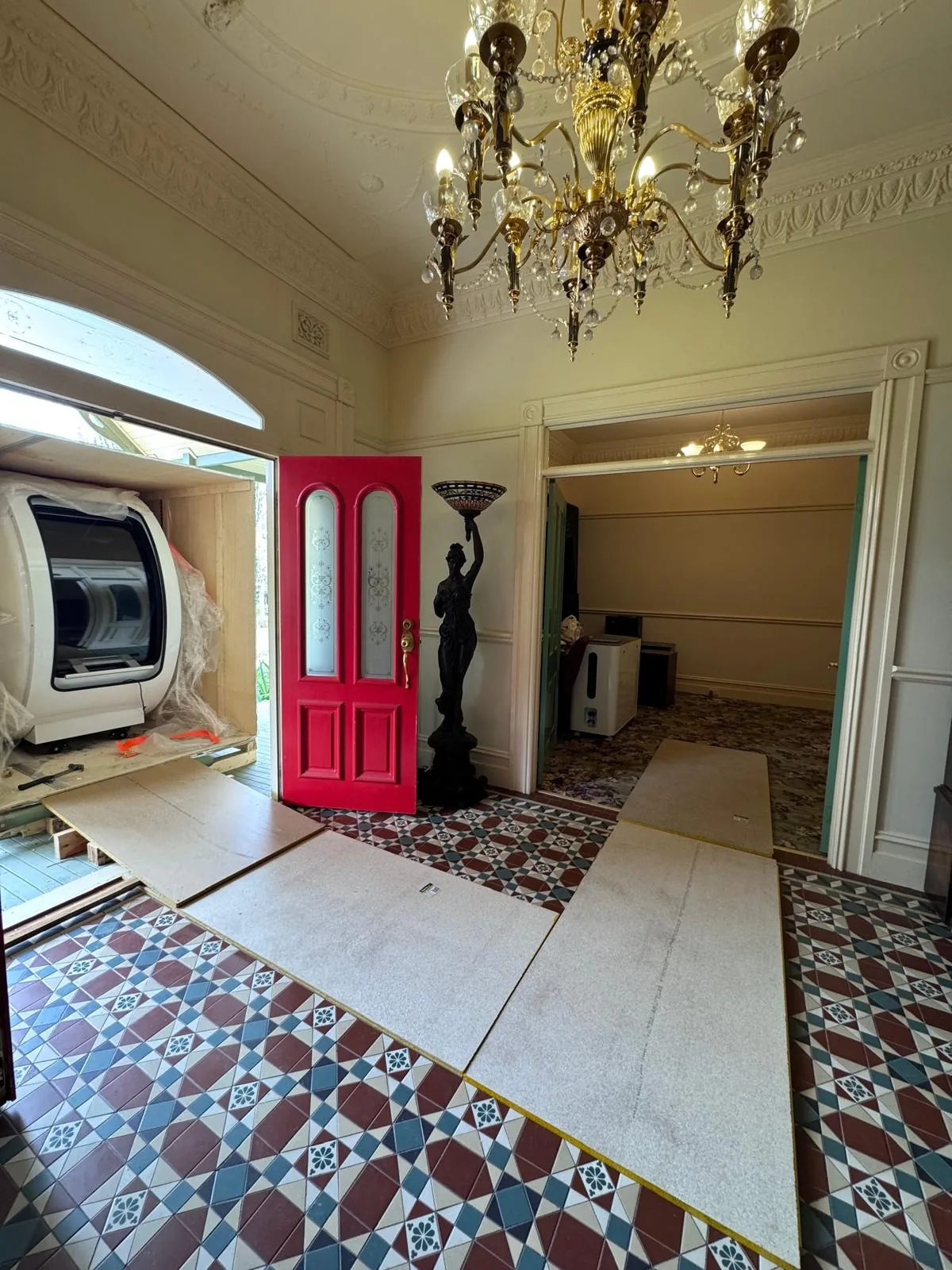 Entrance hall after the move