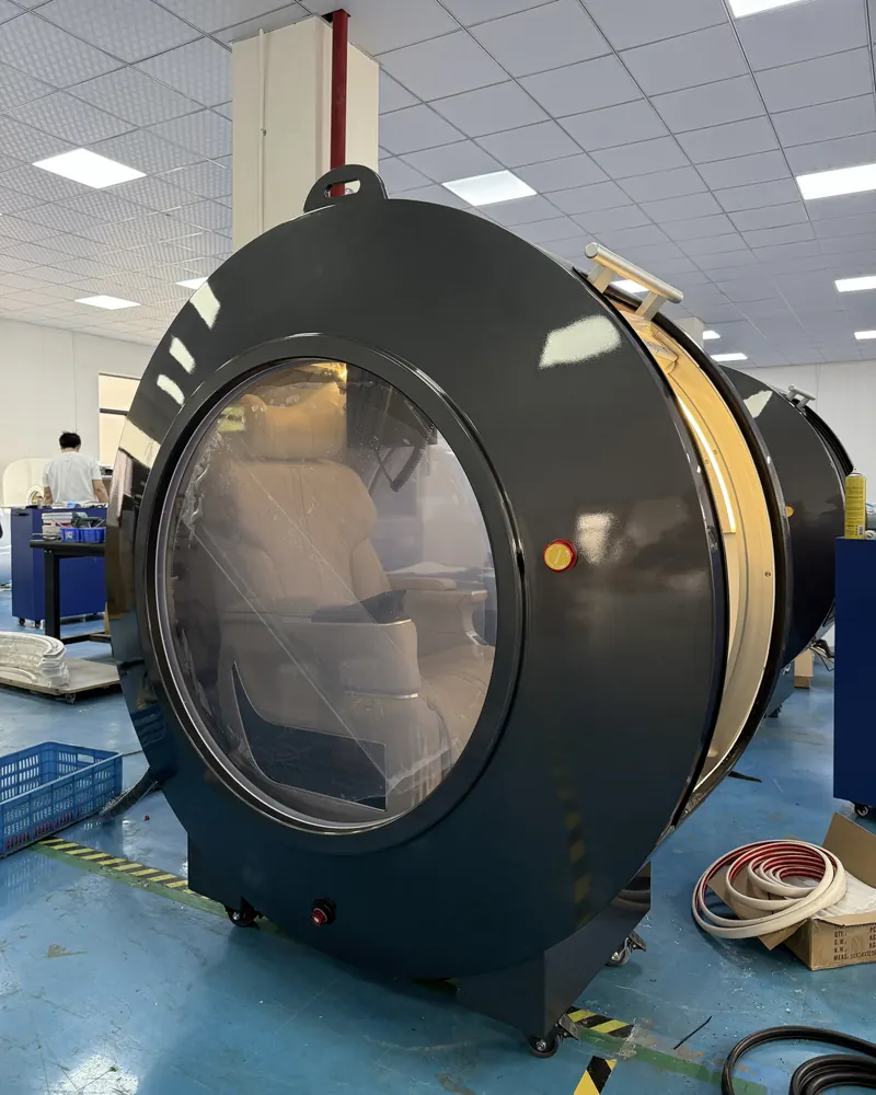 SkelundTech ARC upright seated chamber, original manufacturer factory photograph