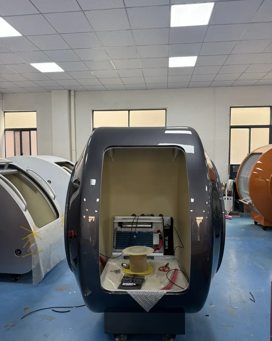 Painted chamber during assembly