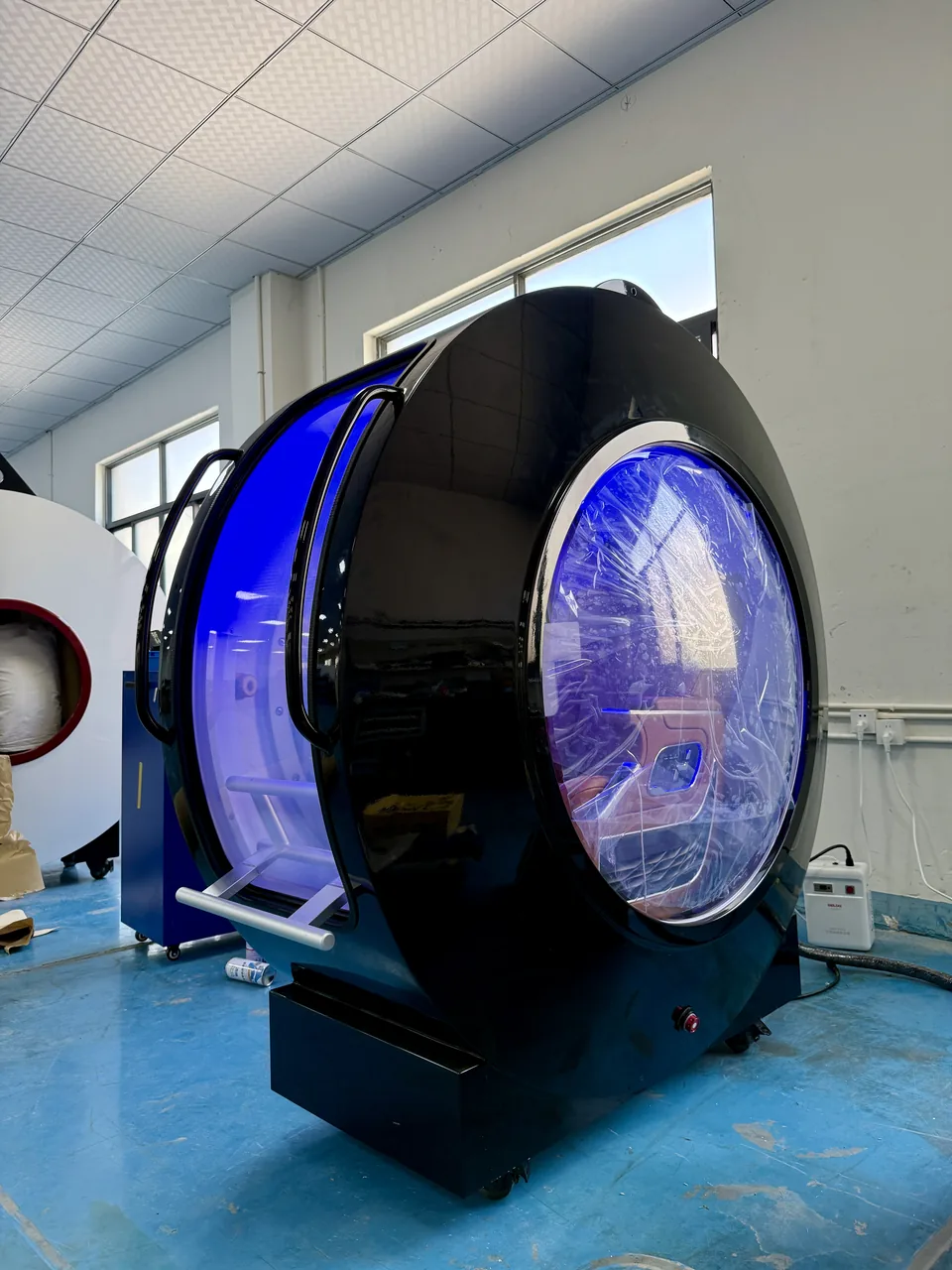 Black ARC with blue accent lighting