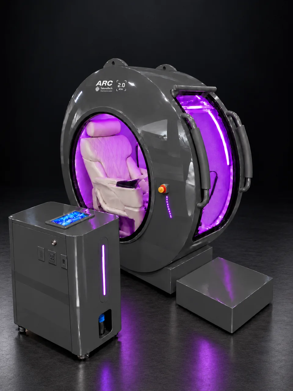 ARC in Dark Grey — side, with main unit