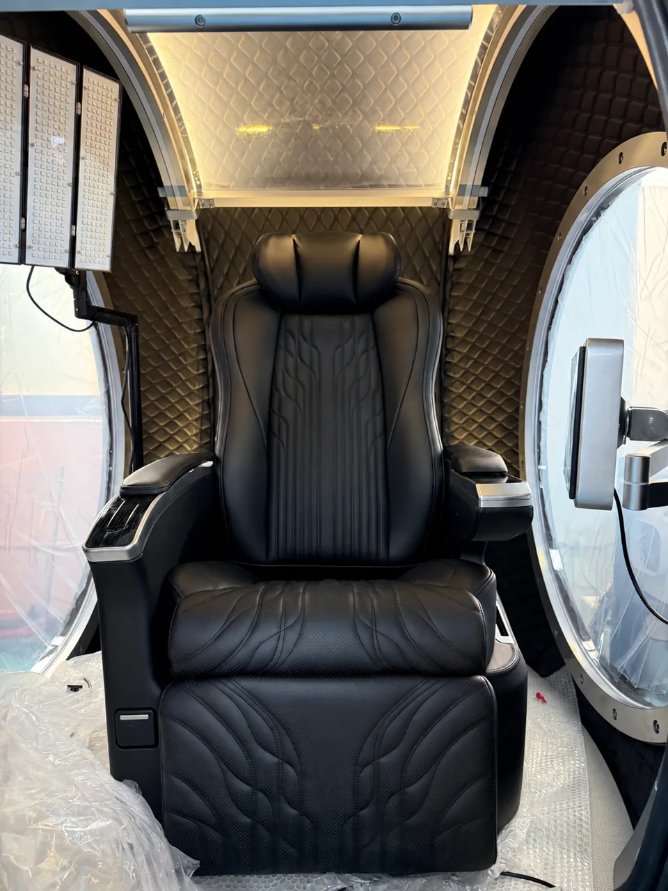 Flagship NAPA Chair with the desk folded out