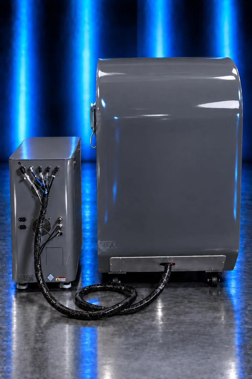 ORION in Dark Grey — rear, with main unit