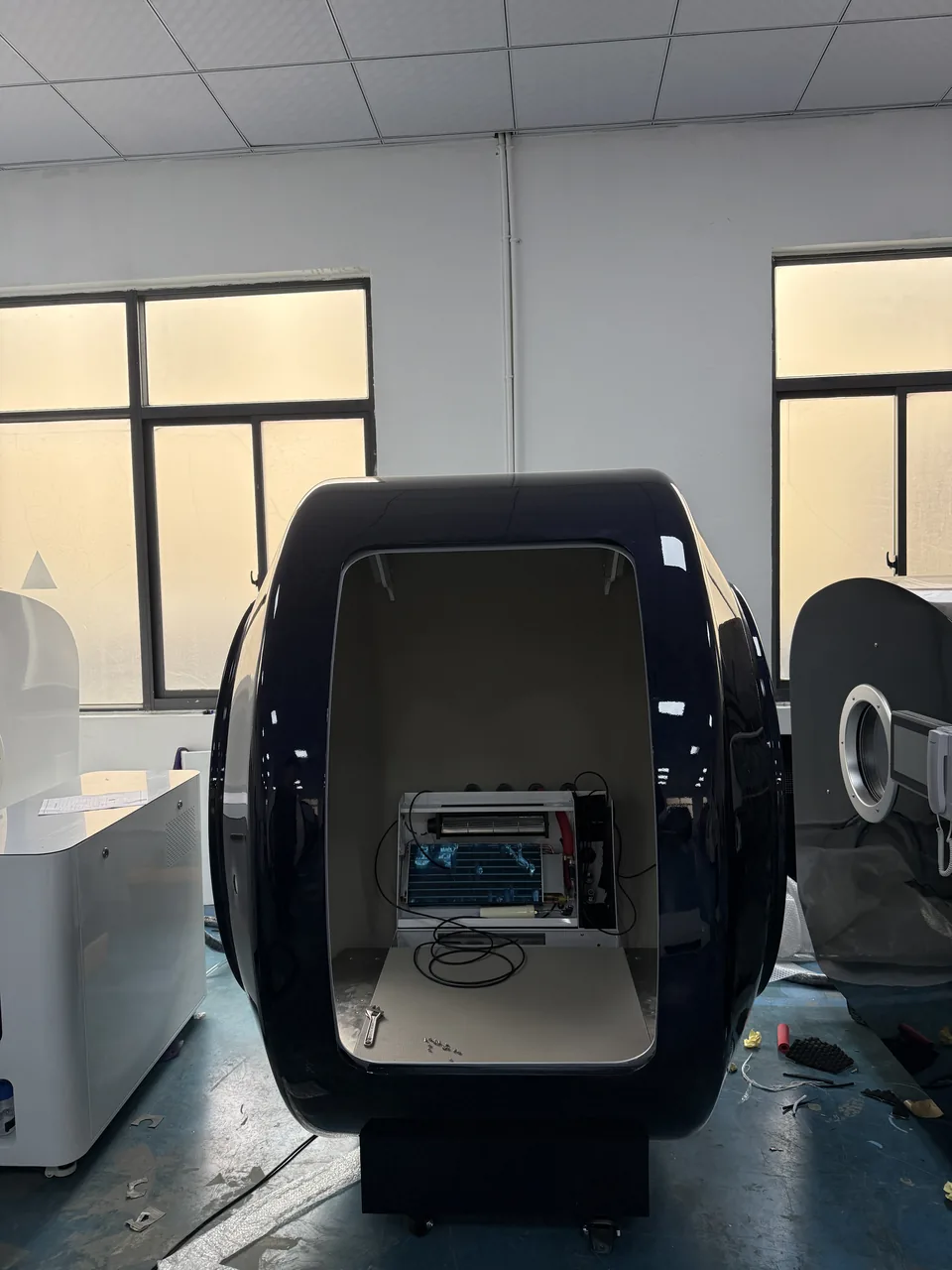 Navy blue VISTA with the outside touch panel