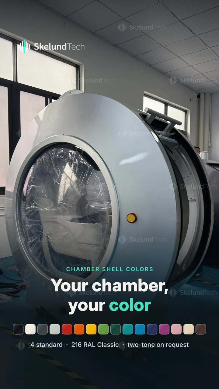 Hyperbaric Chamber Colors: 4 Standard Colors + 216 RAL Classic Custom Colors | SkelundTech